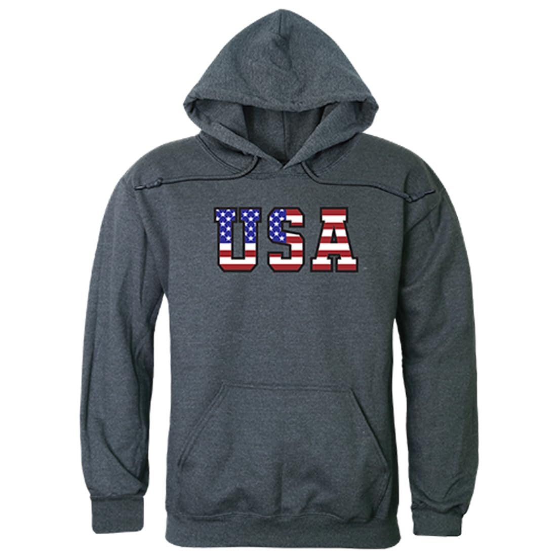 Graphic Pullover, Flag Text 2, HCH, XL