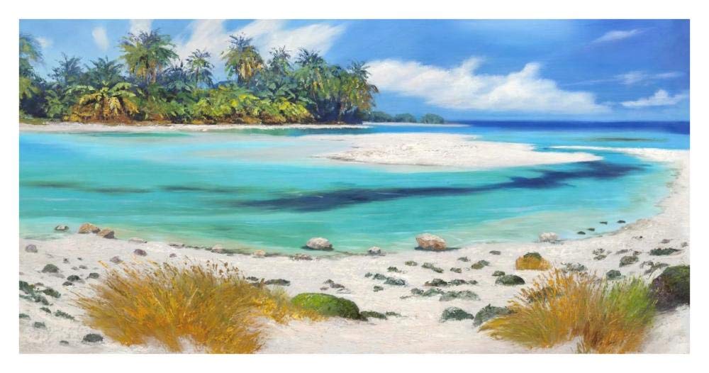 Tropical Paradise-Paper Art-38x20”