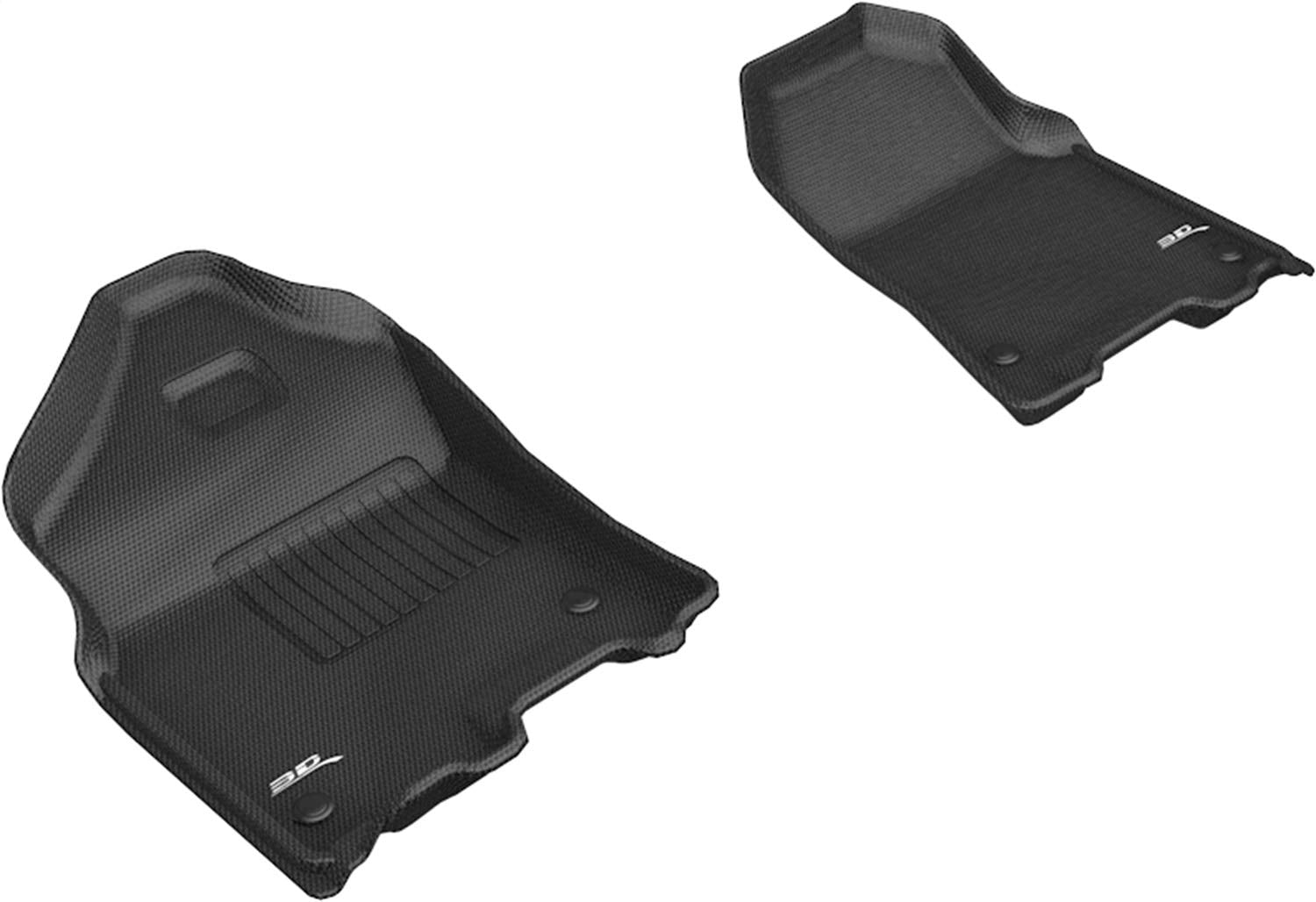 3D MAXpider DODGE RAM 1500 CREW CAB 2019-2022 KAGU BLACK R1 BUCKET SEATS