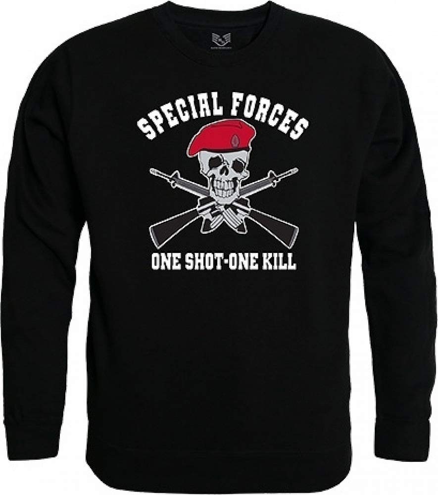 Graphic Crewneck, One Shot, Black, L