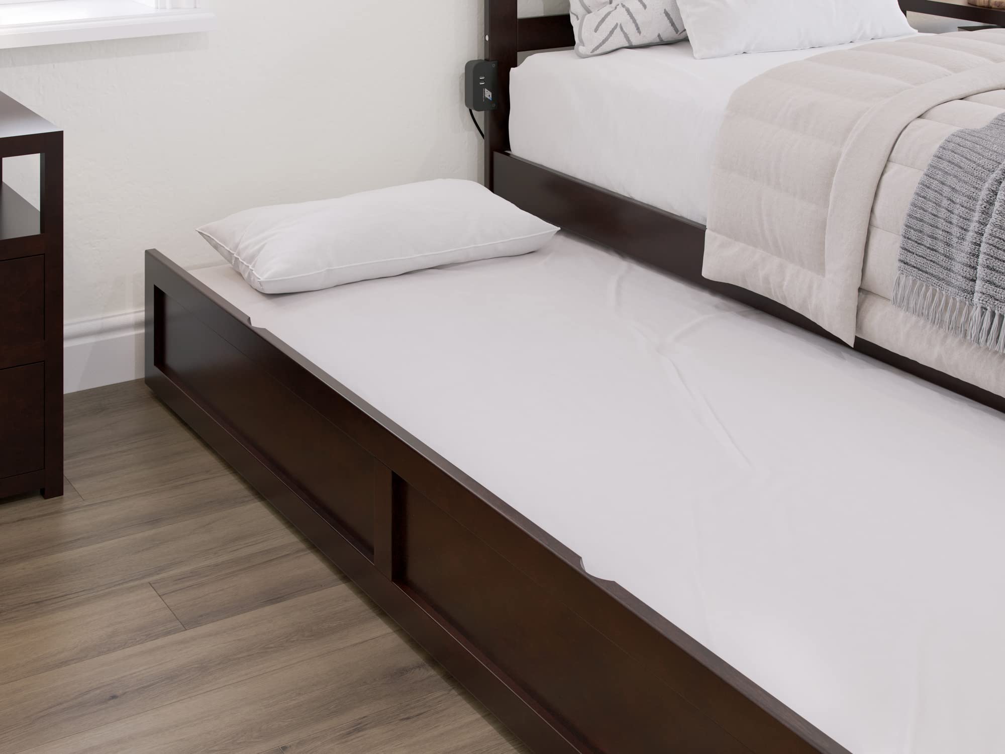 AFI Twin XL Trundle Bed in Espresso