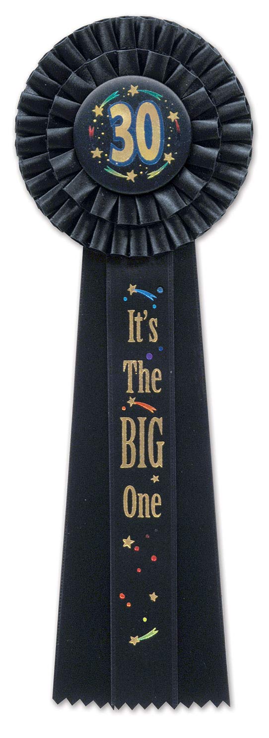 30 Its The Big One Deluxe Rosette (Pack of 3)