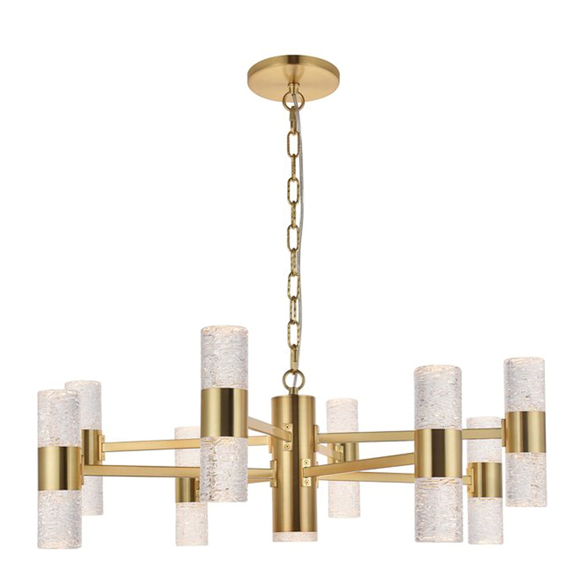 Elegant Lighting Luxurious Vega 17 Light Led Pendant For Living Room, Kitchen, Bedroom & Hallway, Gold