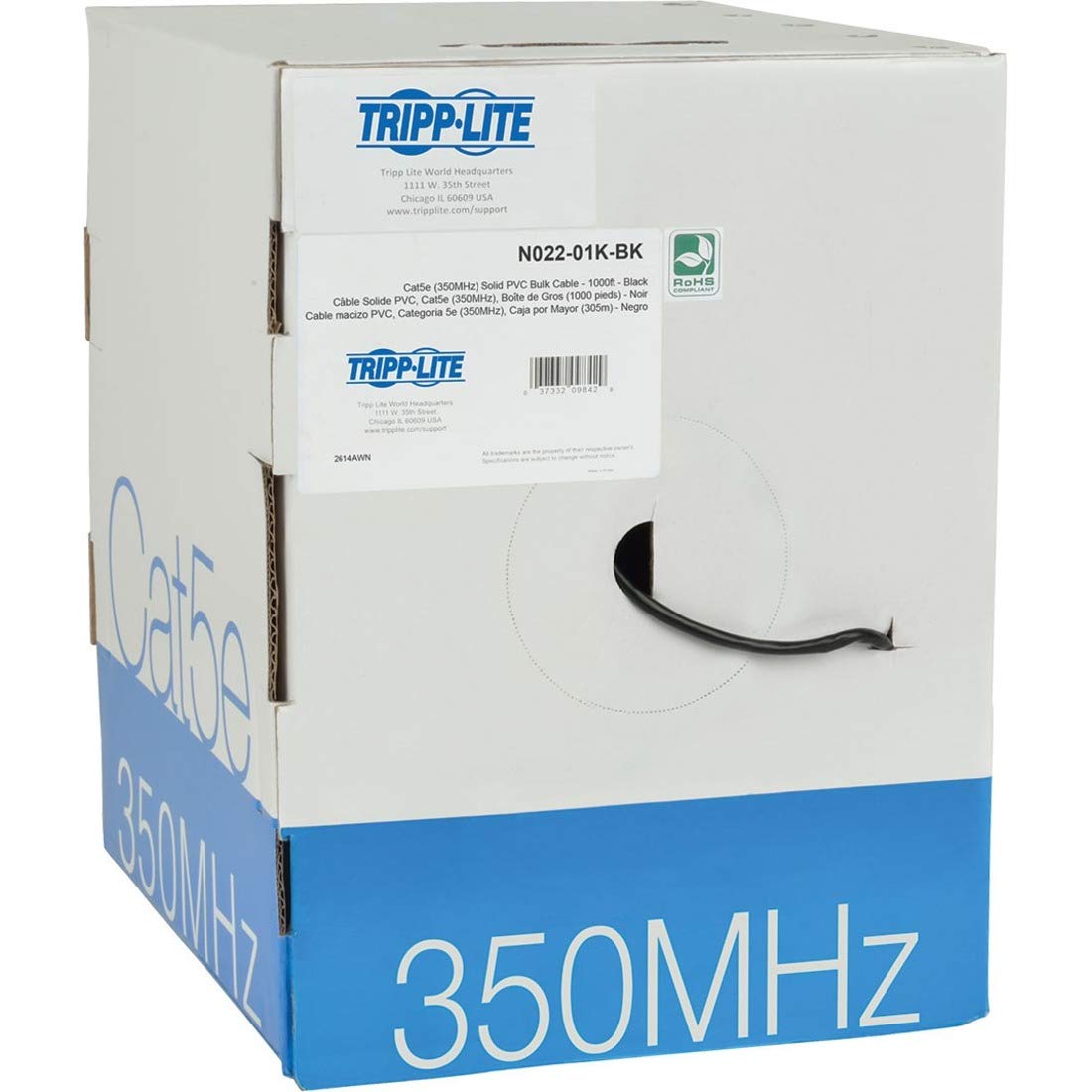 1000 Cat5e Bulk Cable Blk