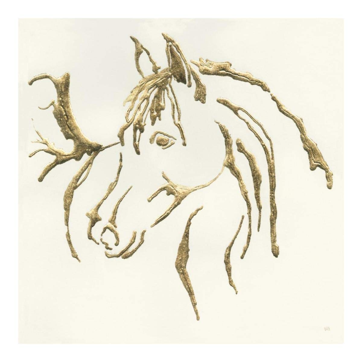 Gilded Mare -Paper Art-20x20”