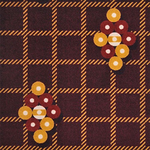 Joy Carpets Games People Play Nine Ball 109 x 132??Indoor Area Rug in Color Burgundy