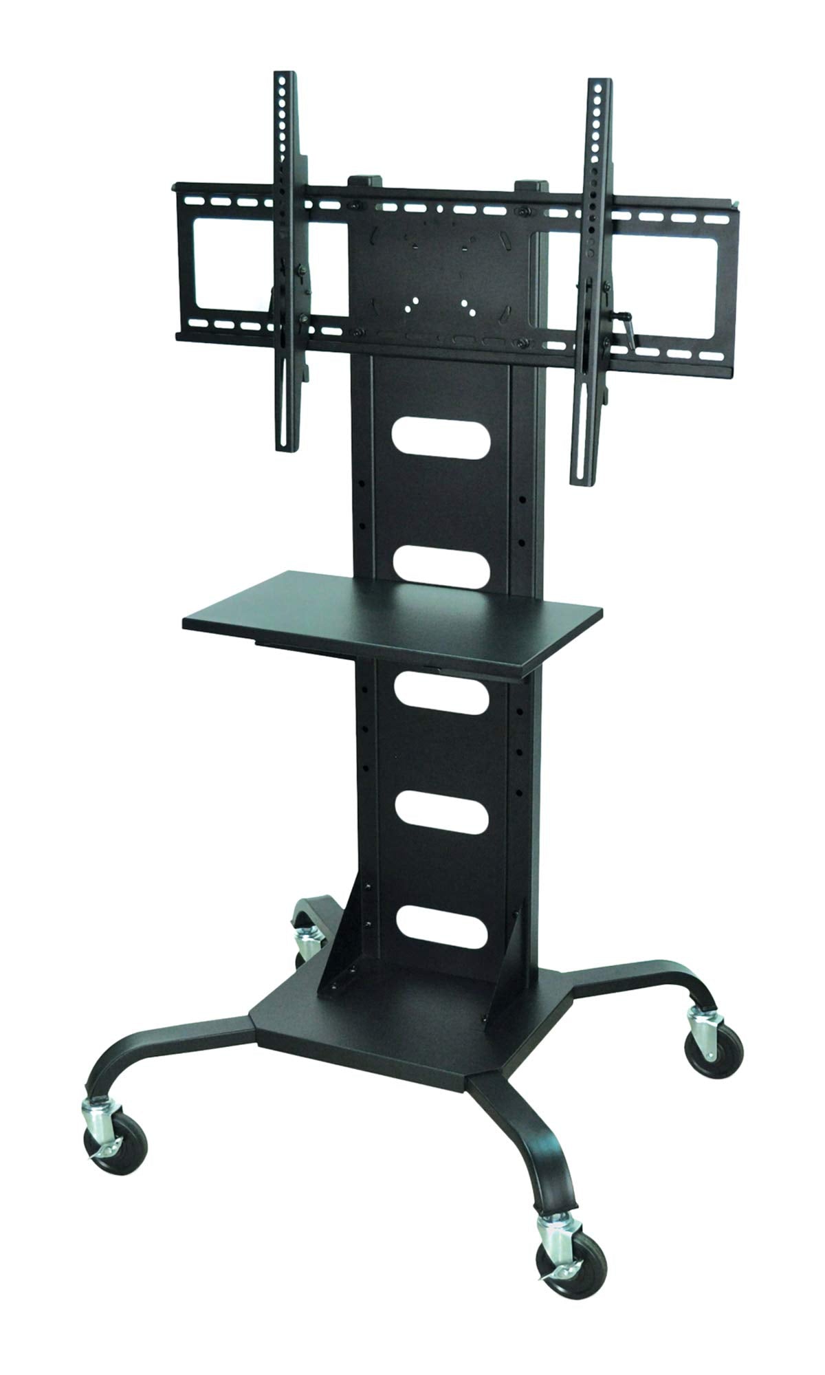 H. Wilson Mobile Black Flat Panel TV Stand & Mount