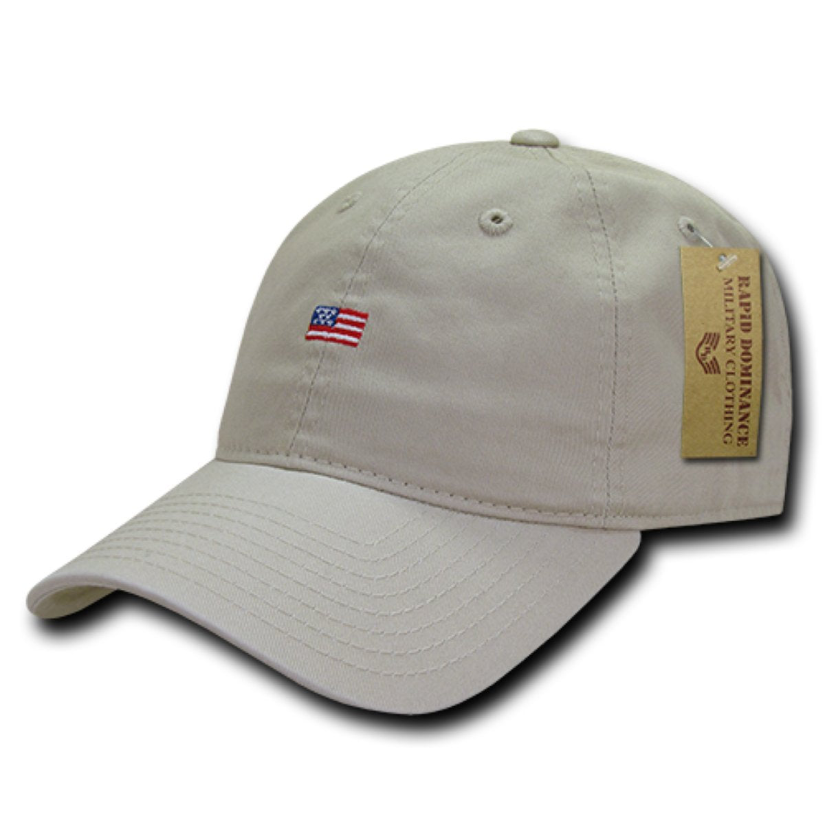 Relaxed Graphic Cap, Small USA Flag, STN