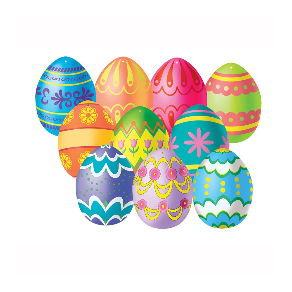 Mini Easter Egg Cutouts (Pack of 24)