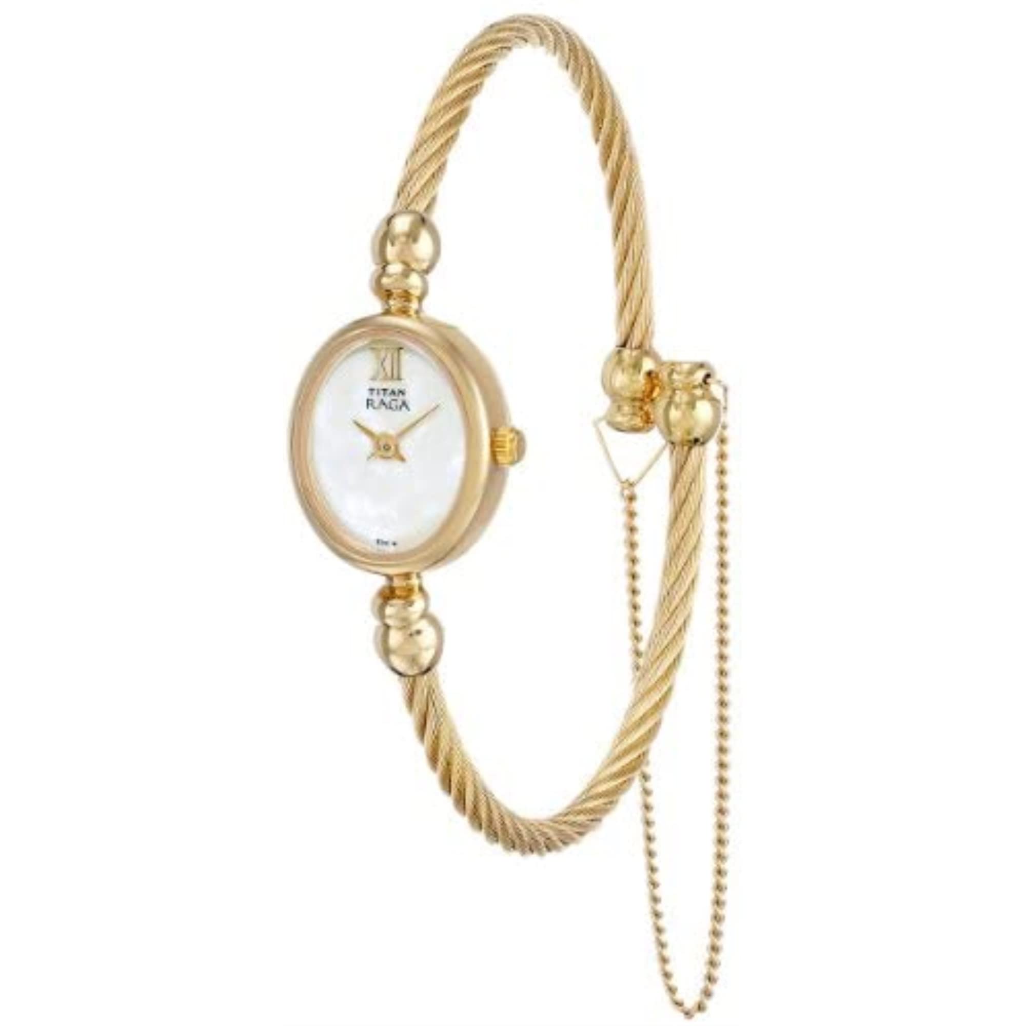 Titan Raga Analog Mother of Pearl Dial Women's Watch 197YM03