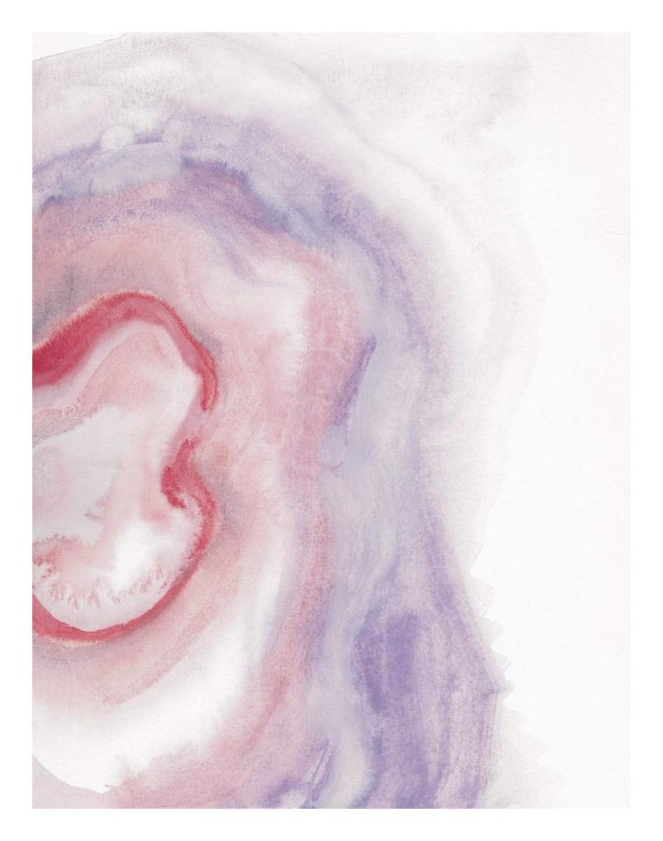 Watercolor Geode VIII -Paper Art-20x26”