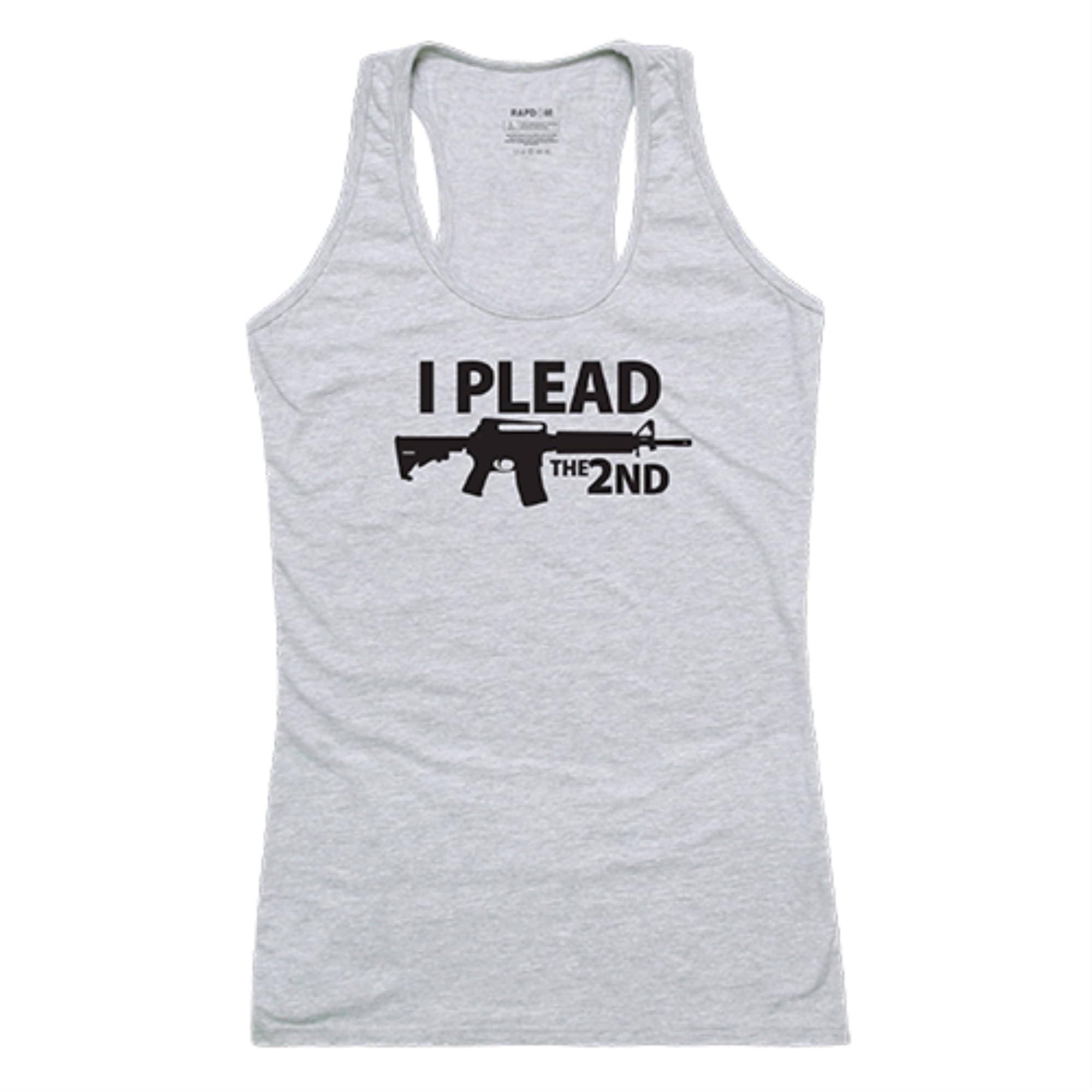 Womens Graphic Tank, I Plead, HGY, XL