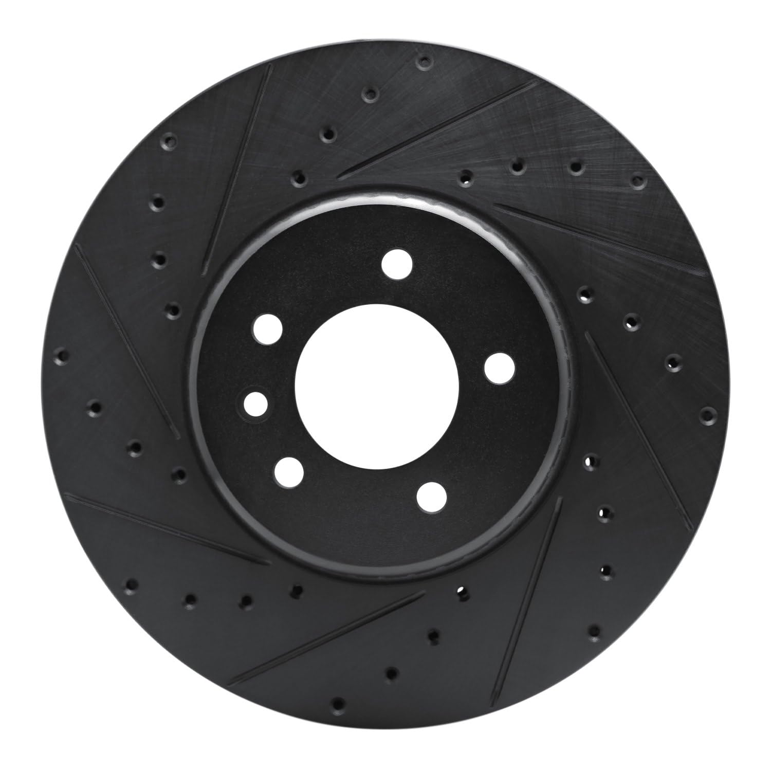 R1 Concepts Brake Rotor Drilled and Slotted Black ECB-11036L