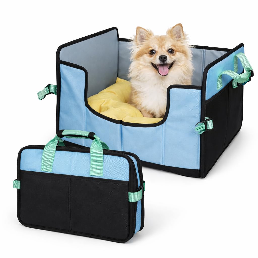 Pet Life  Travel-Nest Folding Travel Cat and Dog Bed - Small / Blue