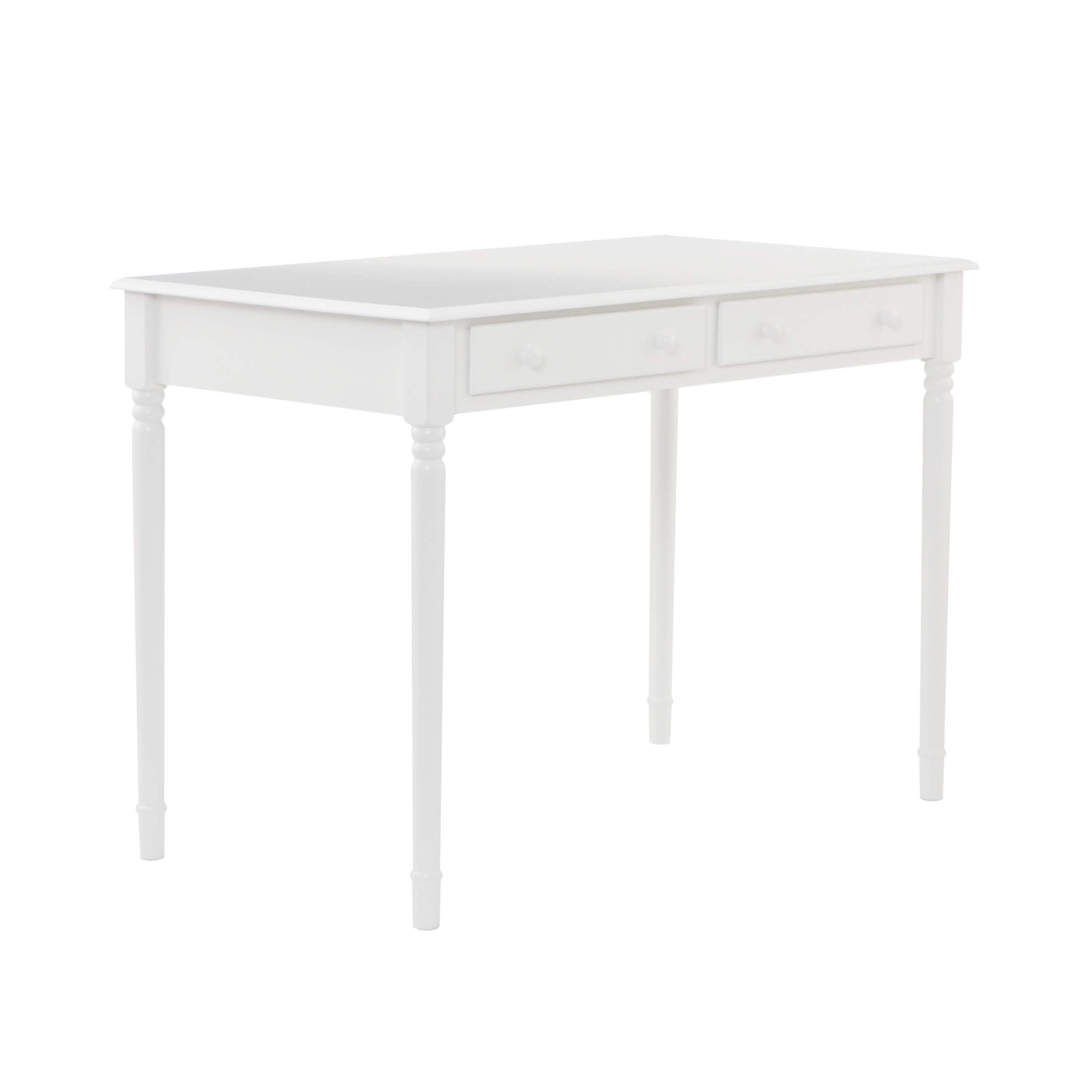 Holly & Martin Parker 2-Drawer Writing Desk-White