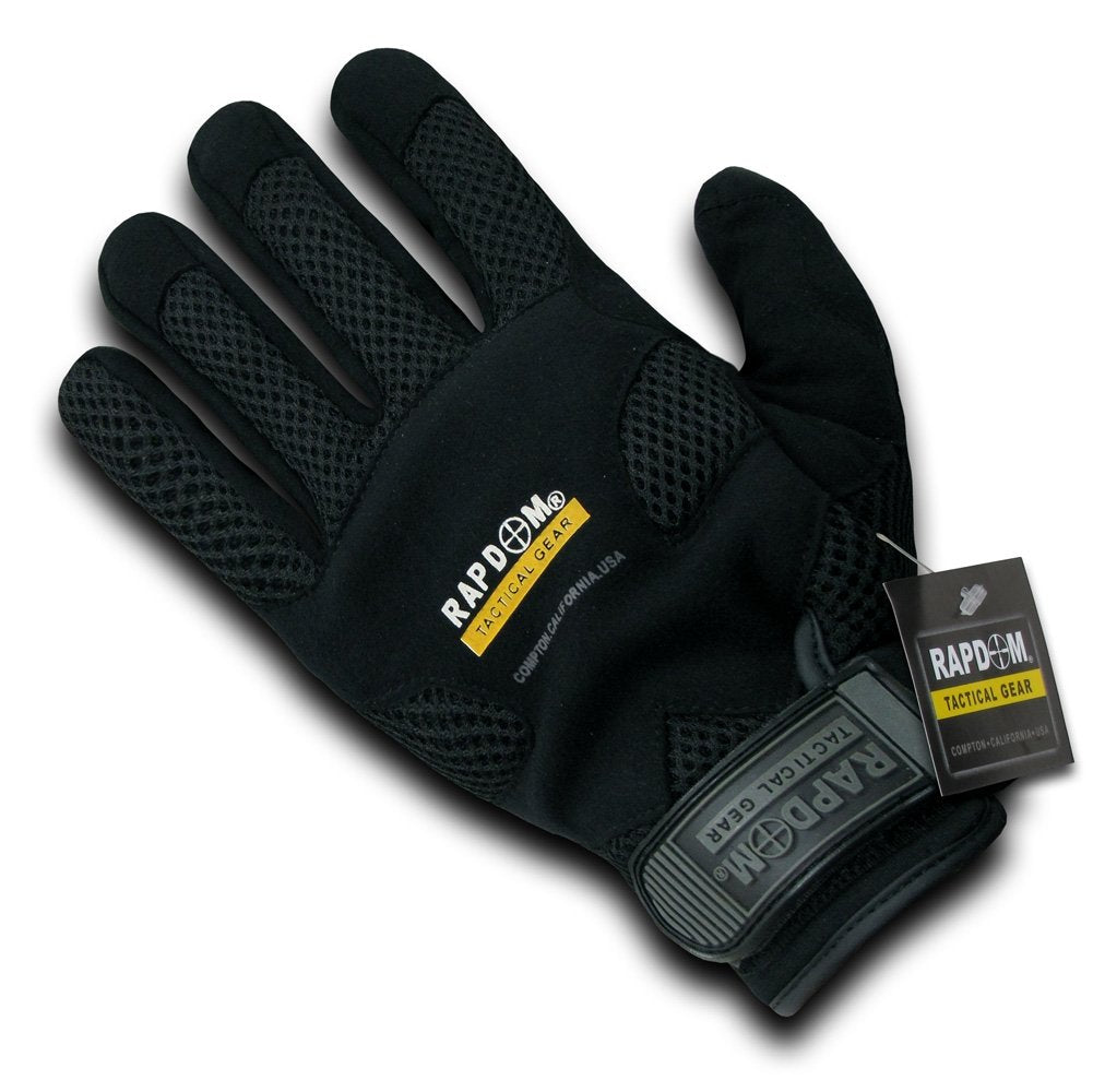 Rapdom Tactical Breathable Mechanic'S Gloves, Black, Large