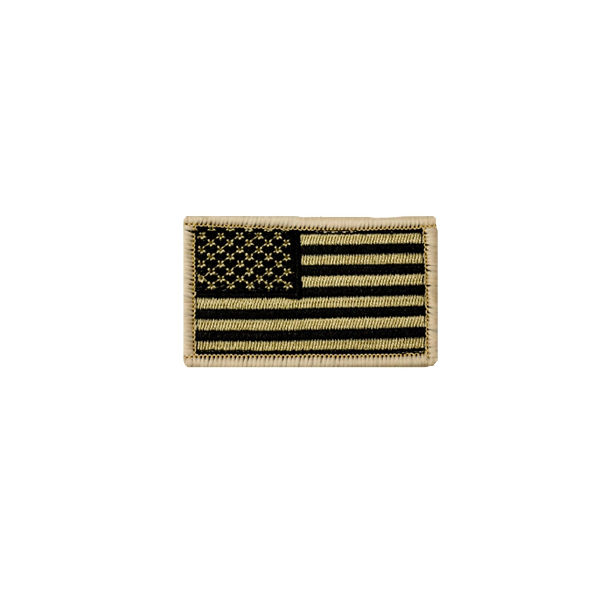 TAN AND BLACK AMERICAN FLAG PATCH