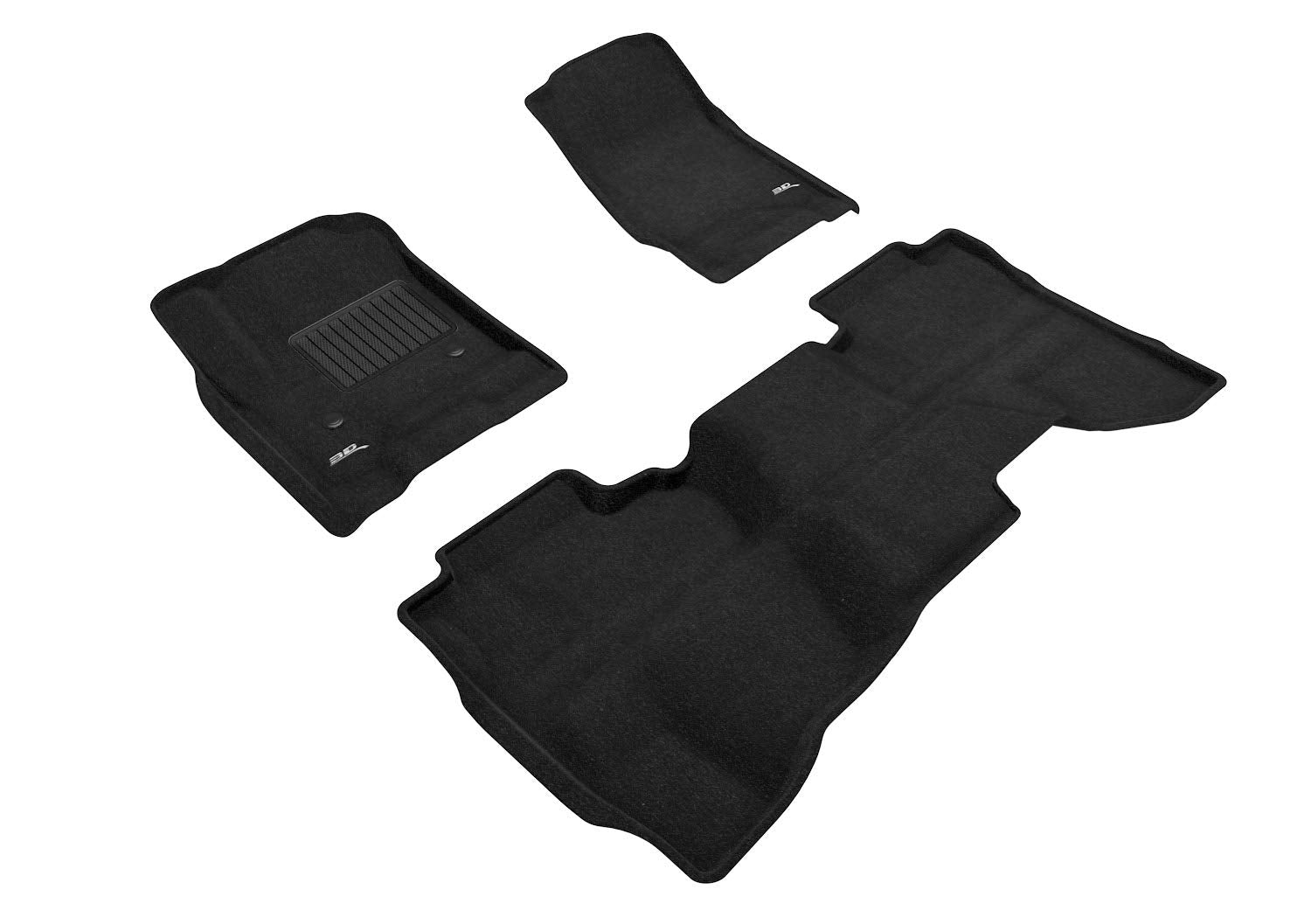 3D MAXpider CHEVROLET SILVERADO 1500 DOUBLE CAB 2014-2018/ 2500HD/ 3500HD DOUBLE CAB 2015-2019/ 1500 LD DOUBLE CAB 2019 ELEGANT BLACK R1 R2