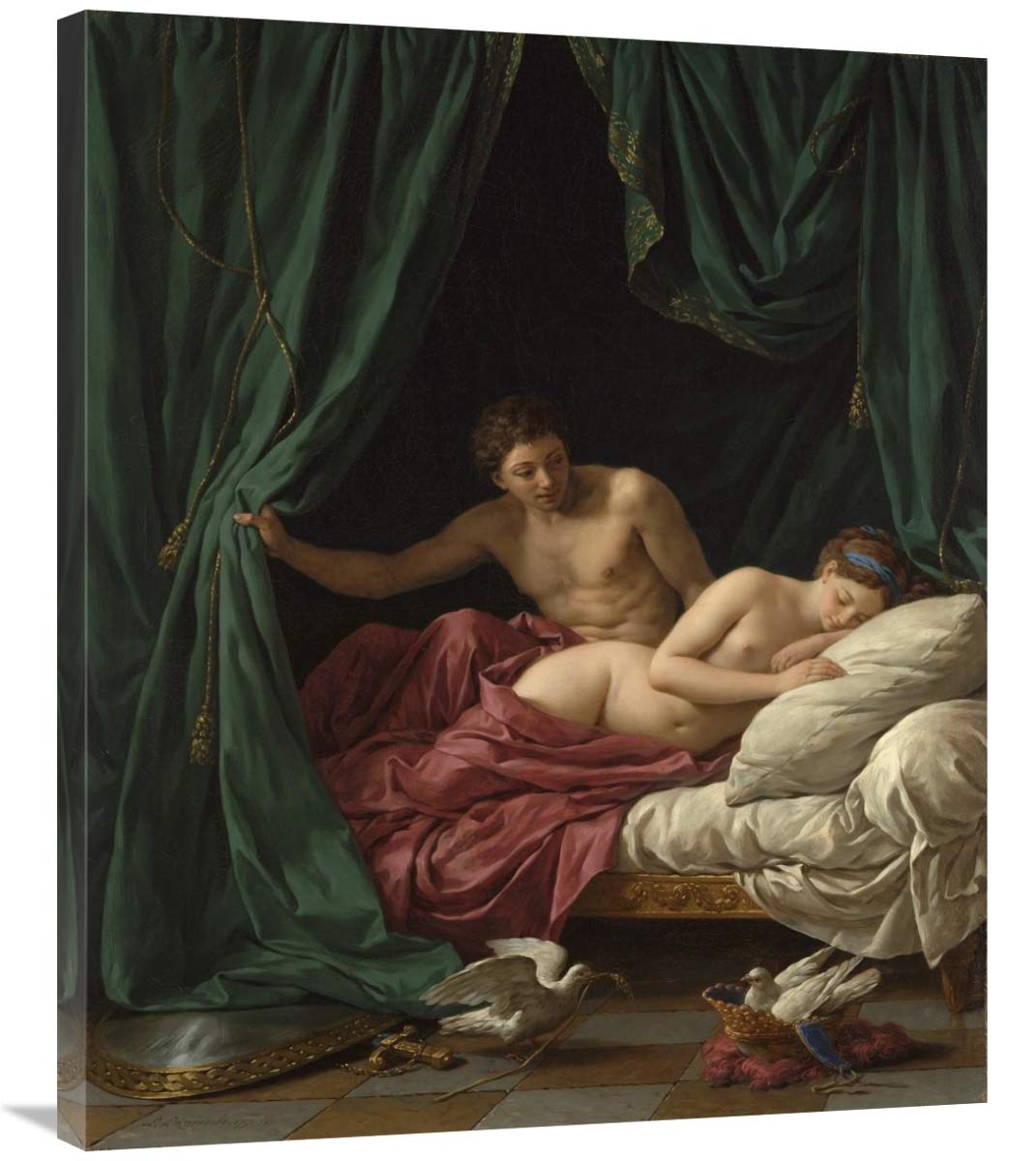 Mars and Venus, Allegory of Peace (Mars et Venus, allegorie sur la Paix)-Canvas Art-29.88x36”