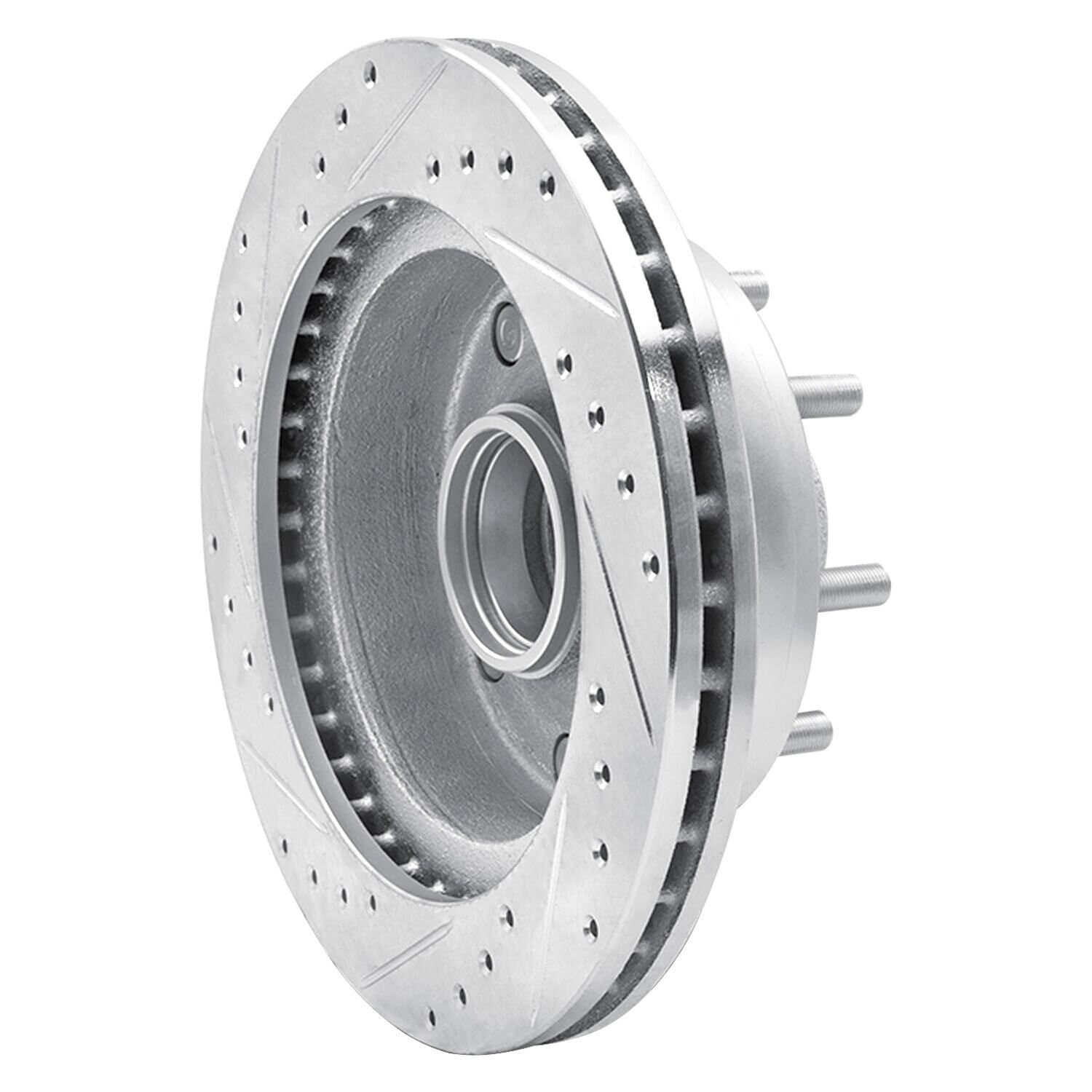 R1 Concepts Brake Rotor Drilled and Slotted Silver EDZ-54135R