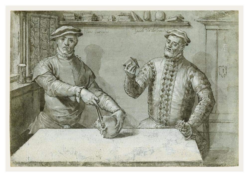 A Double Portrait of Hans Furraht and Jacob von der Burch-Paper Art-46x33”