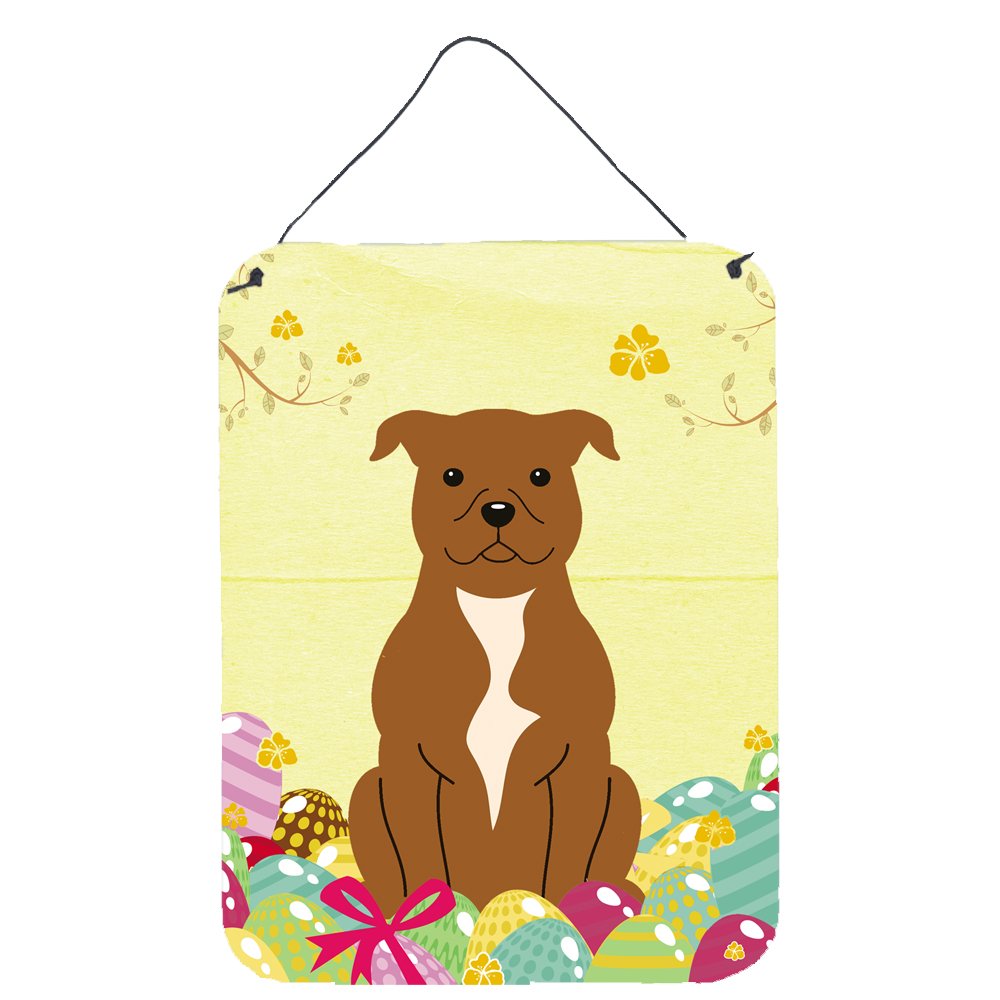 Easter Eggs Design with Dog Wall or Door Hanging Prints