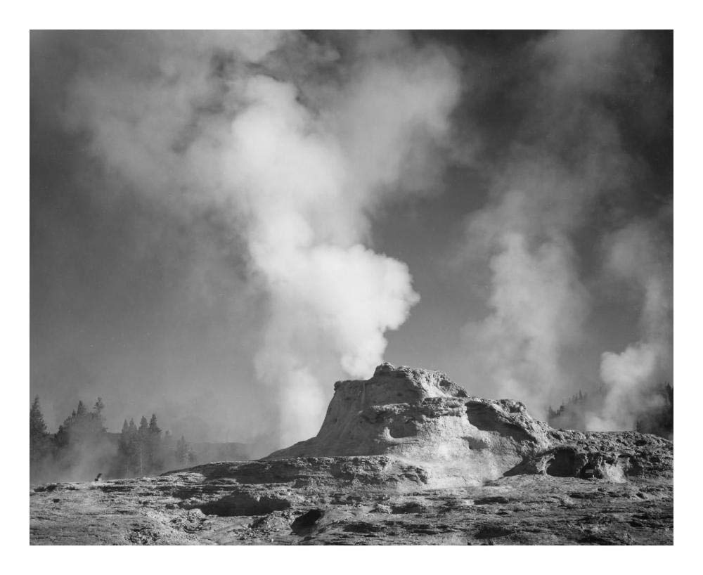 Castle Geyser Cove, Yellowstone National Park, Wyoming, ca. 1941-1942-Paper Art-24x20”