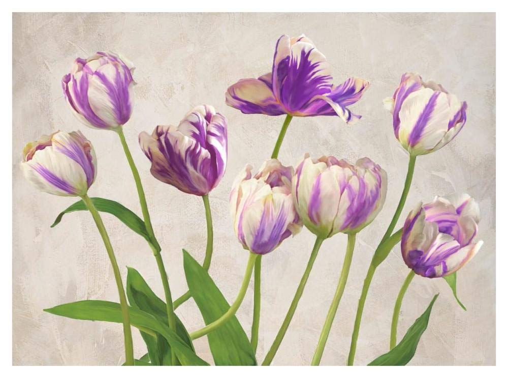 Tulipes-Paper Art-42x32”