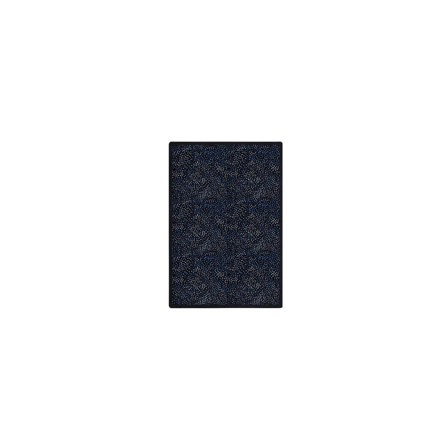 Dots Aglow 78 x 109??area rug in color Silver