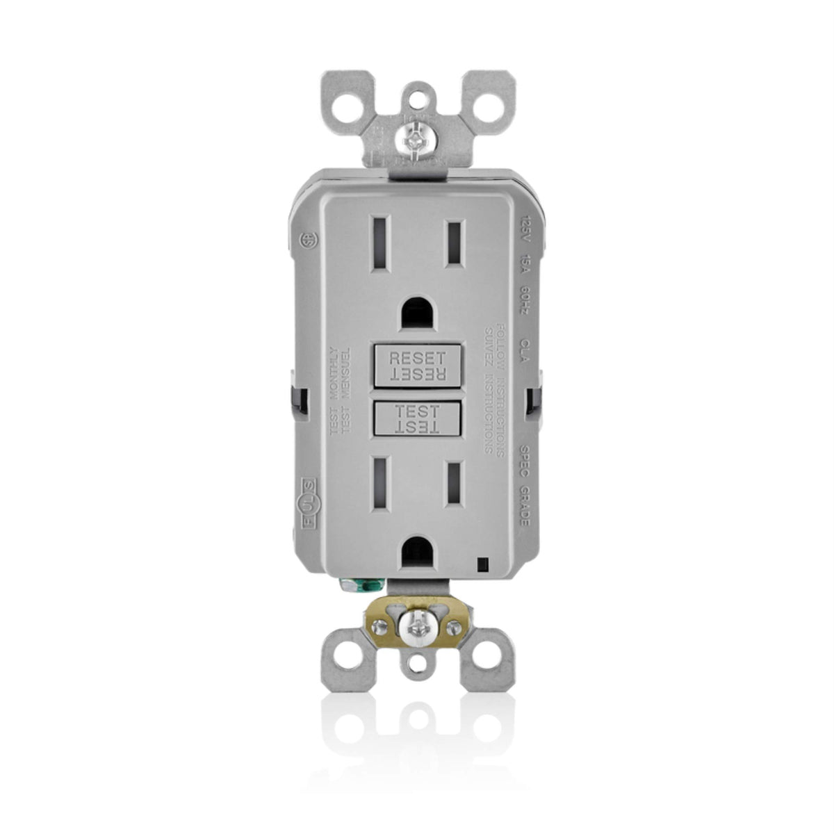 Gfci Outlet Tr 15A Gry
