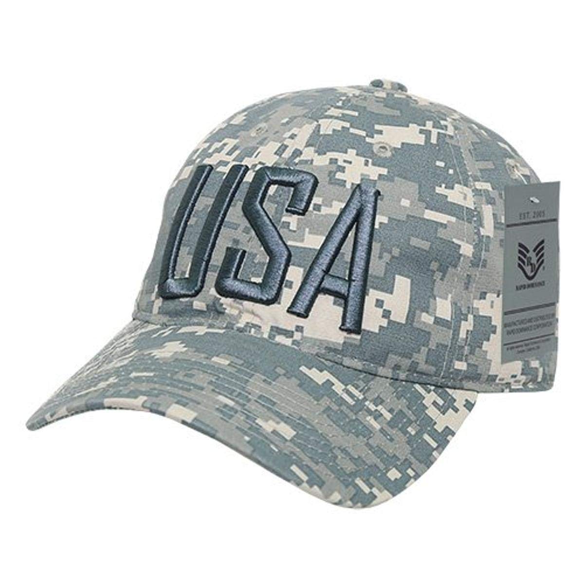 Relaxed Ripstop Cap, USA Text, ACU