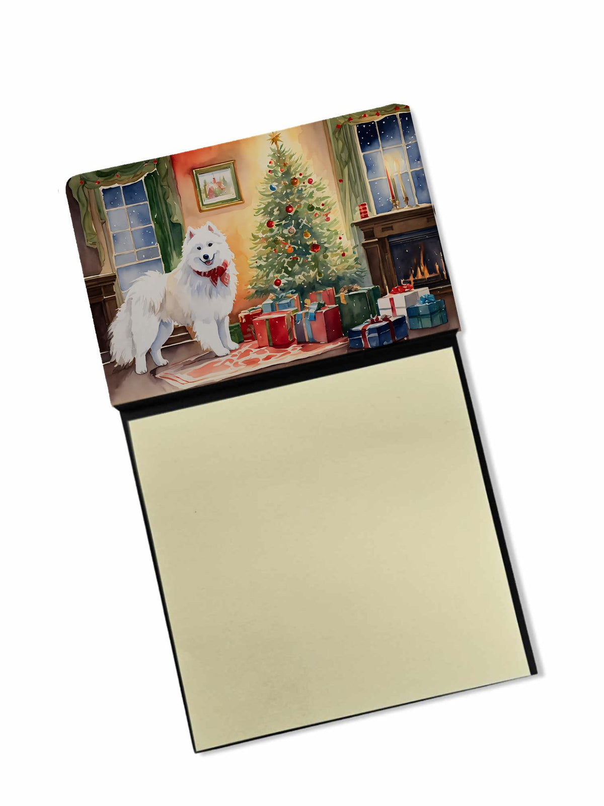 Samoyed Cozy Christmas Sticky Note Holder