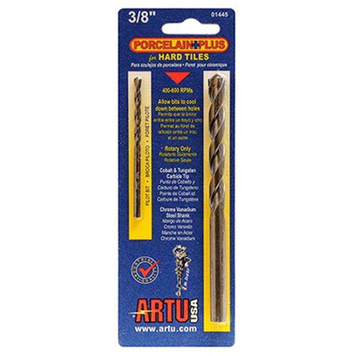 PORC+ TILE&PLT BIT 3/8 (Pack of 1)