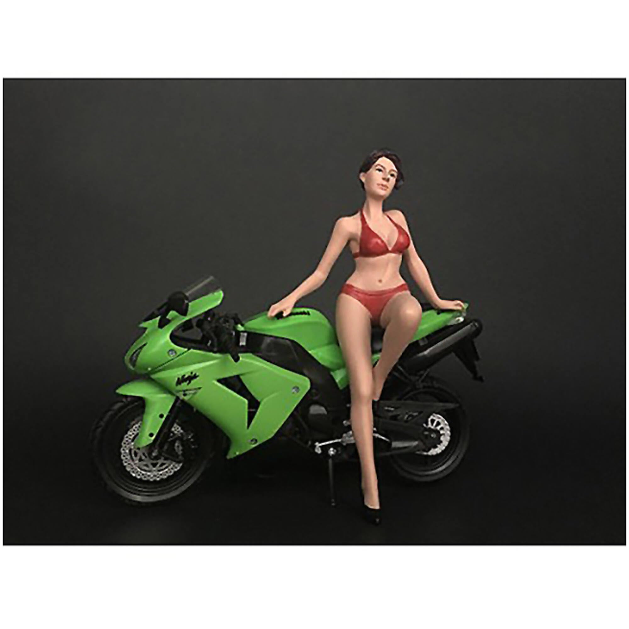 Hot Bike Model Elizabeth Figurine for 1/12 Scale Motorcycle Models by American Diorama