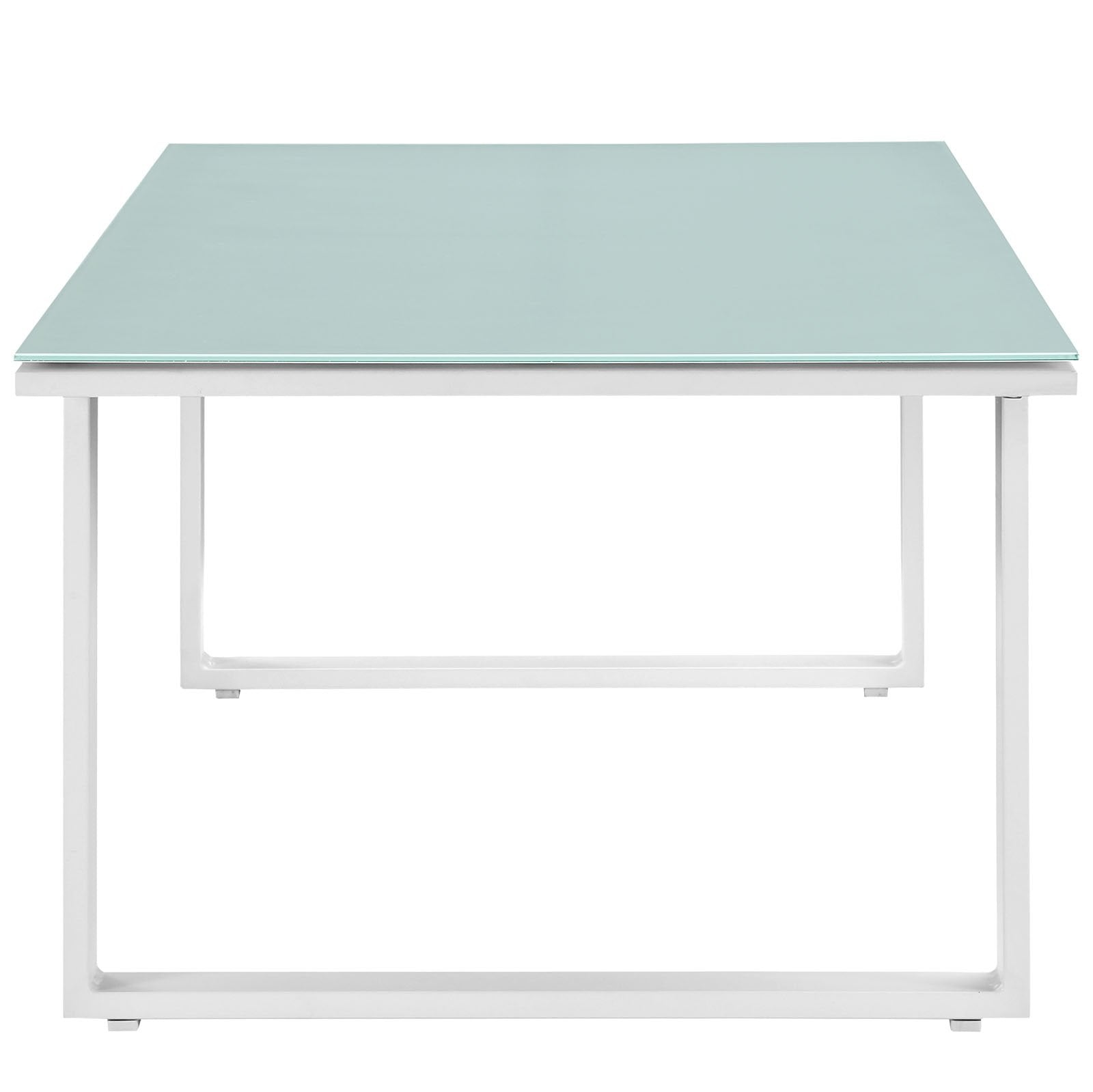 Fortuna Outdoor Patio Coffee Table - White