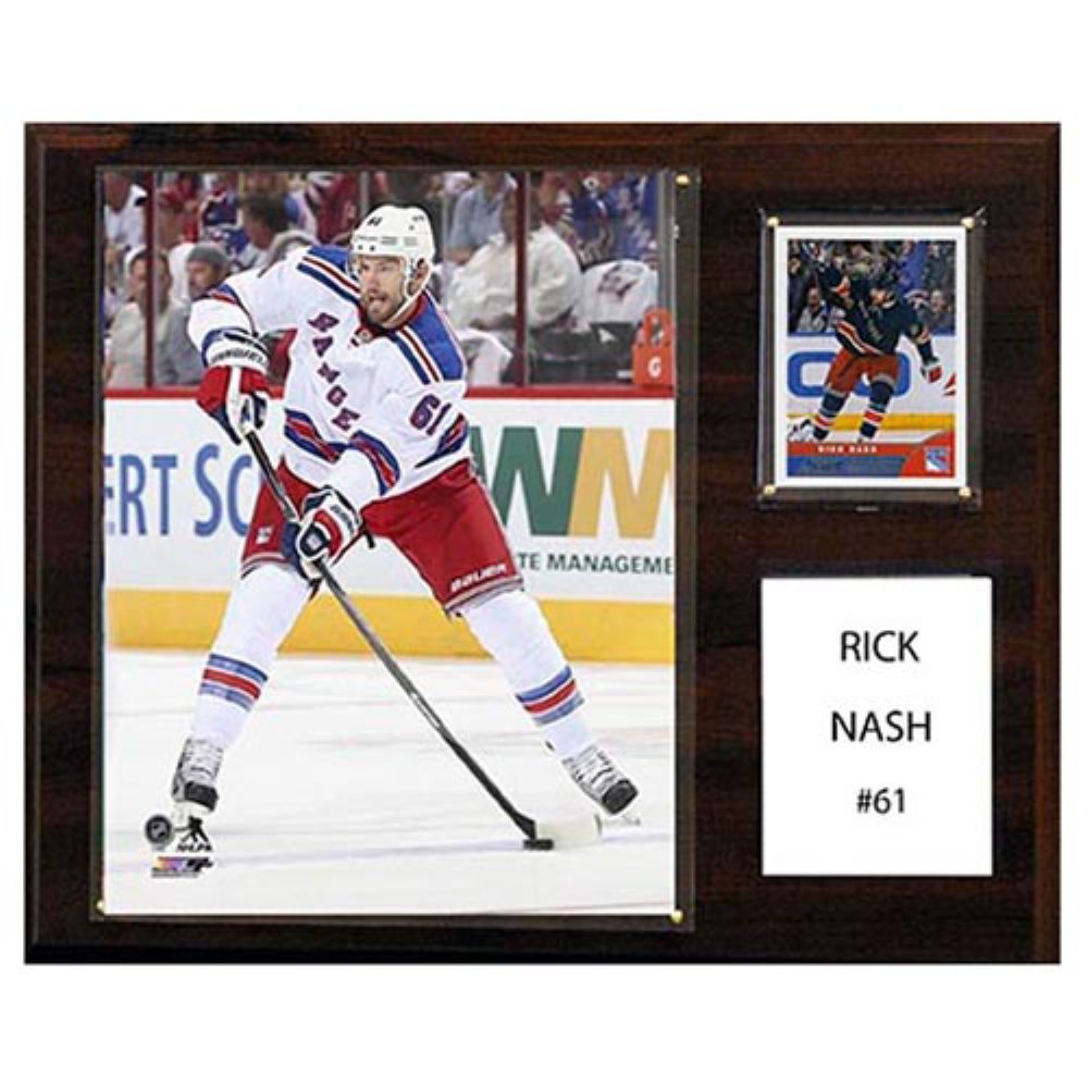 NHL 12x15″ Rick Nash New York Rangers Player Plaque