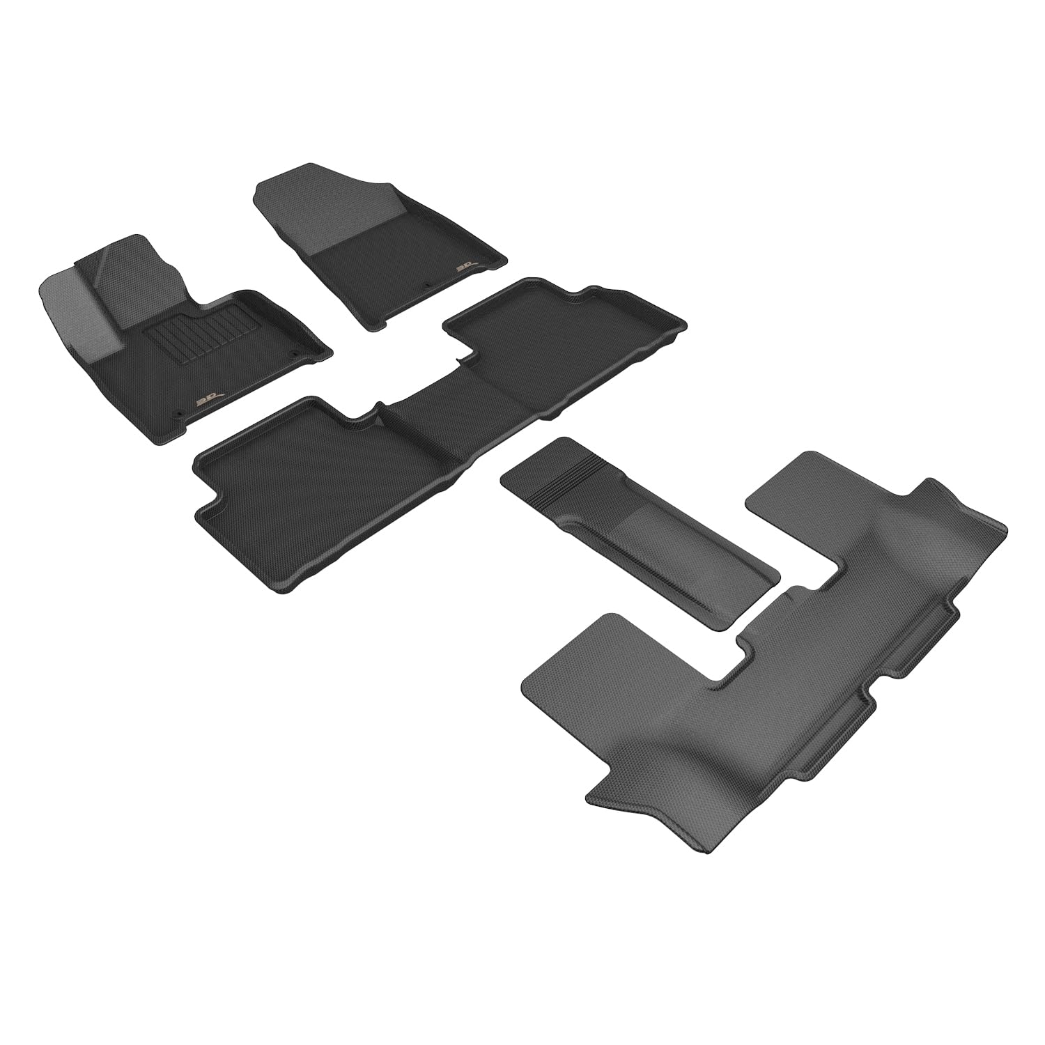 3D MAXpider Compatible with HYUNDAI SANTA FE GAS 2024-2026 KAGU BLACK R1 R2 R3