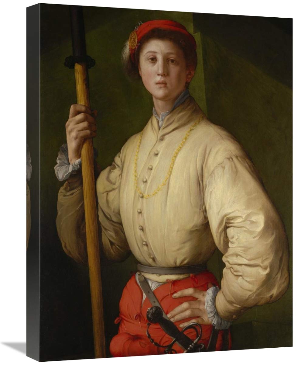 Portrait of a Halberdier (Francesco Guardi?)-Canvas Art-18x24”
