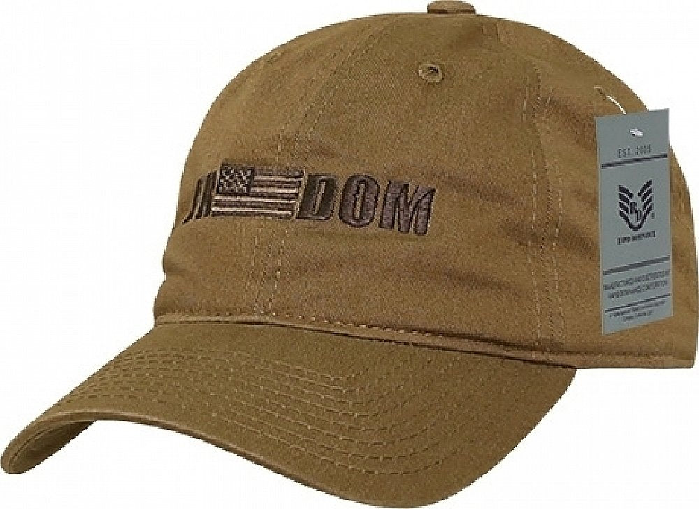Relaxed Graphic Cap, Freedom 1, Coyote