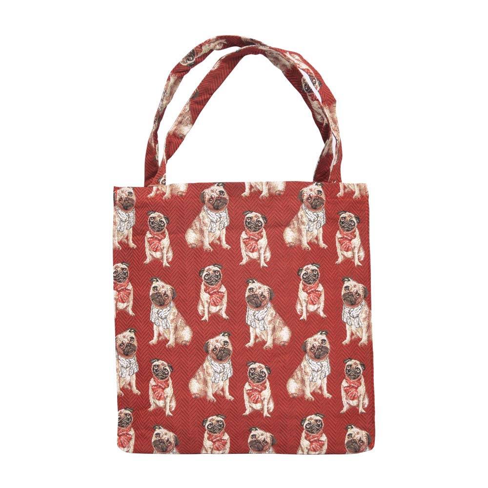 Pug Foldable Gusset Bag