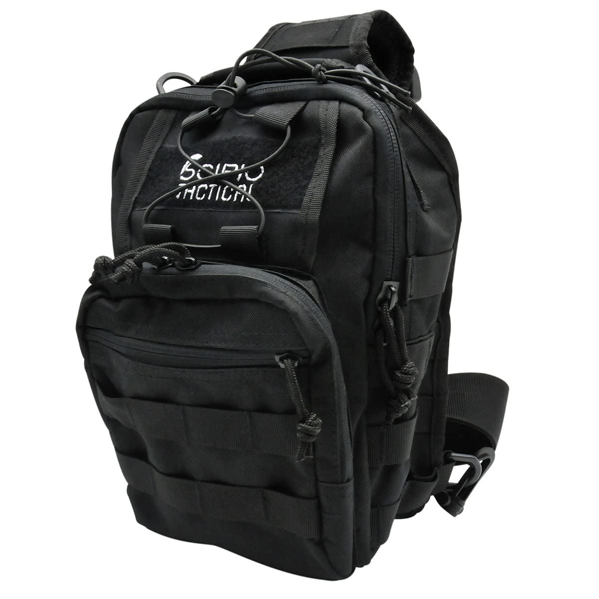Scipio Tactical Sling Pack JYFSP11 Lightweight Durable Military-Style Sling Bag - Black