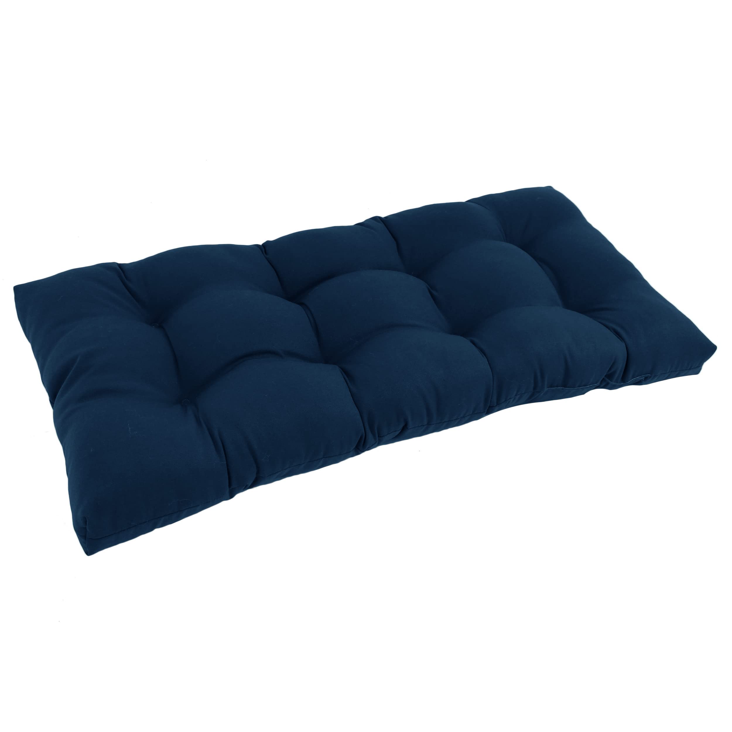 42-inch by 19-inch Squared Twill Tufted Loveseat Cushion 94006-LS-TW-NV