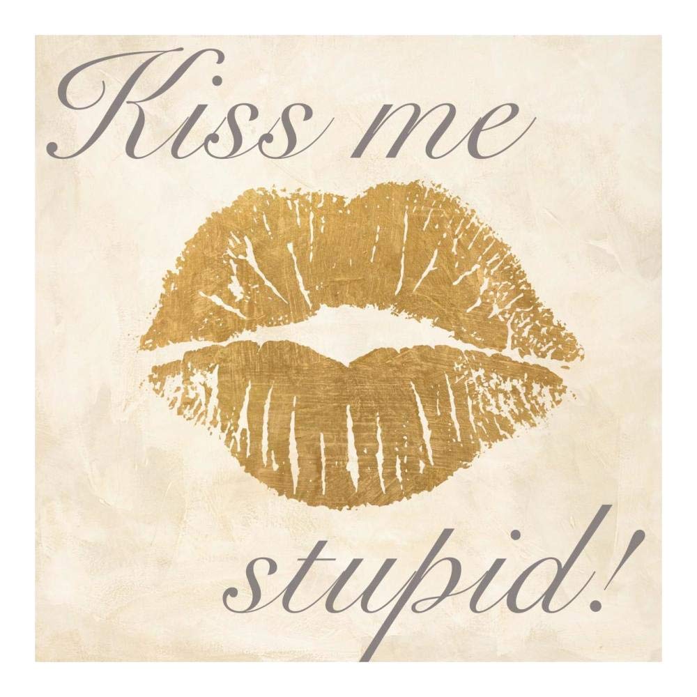 Kiss Me Stupid! Number 2-Paper Art-20x20”