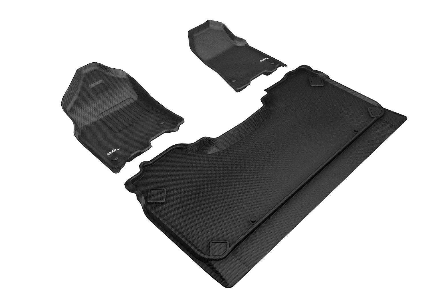 3D MAXpider DODGE RAM 1500 CREW CAB WITH BUCKET FRONT ROW 2019-2022 KAGU BLACK R1 R2