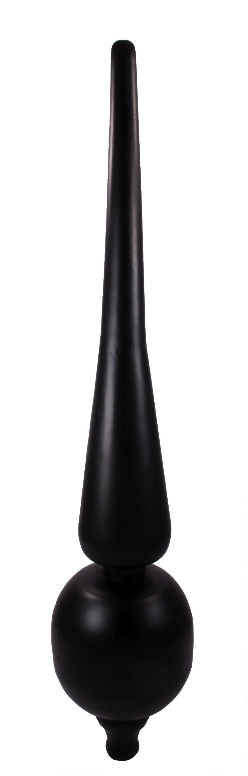 Dalvento -  Roman Finial- Black Matte on Steel-Medium
