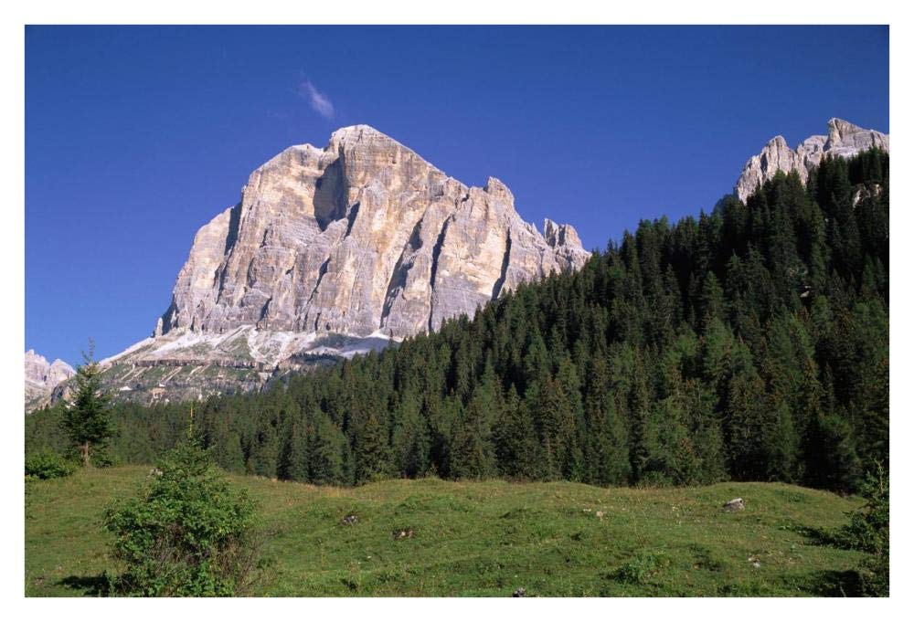 Tofana di Rozes, view of cliff face, Italian Dolomites, Italy-Paper Art-38x26”