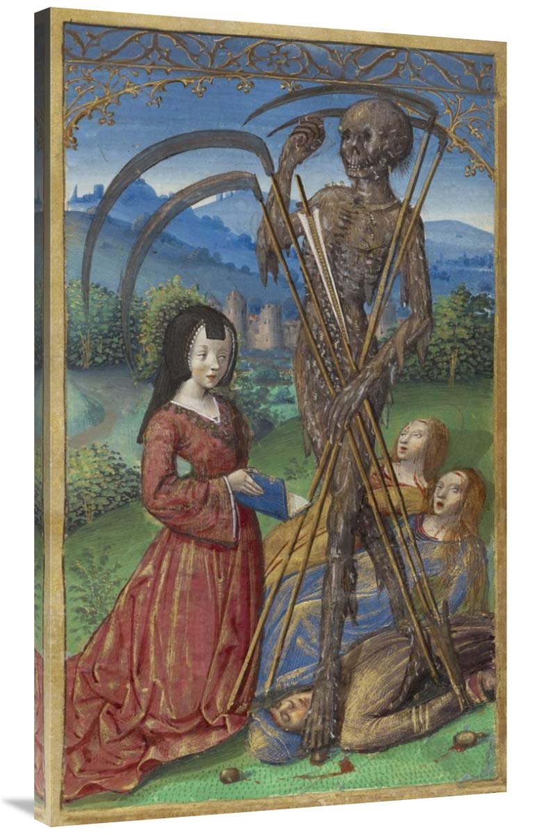 Denise Poncher before a Vision of Death-Canvas Art-26.4x44”