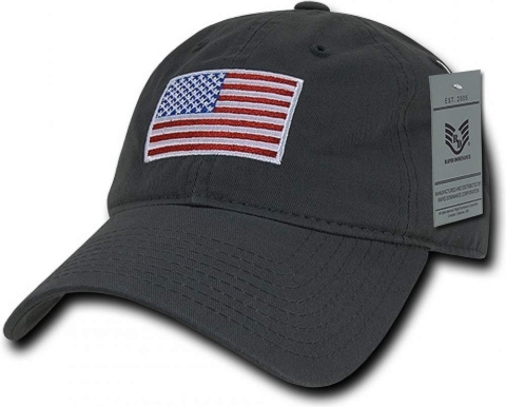 RelaxedGraphicCap,OriginalUSAFlag,D.Grey