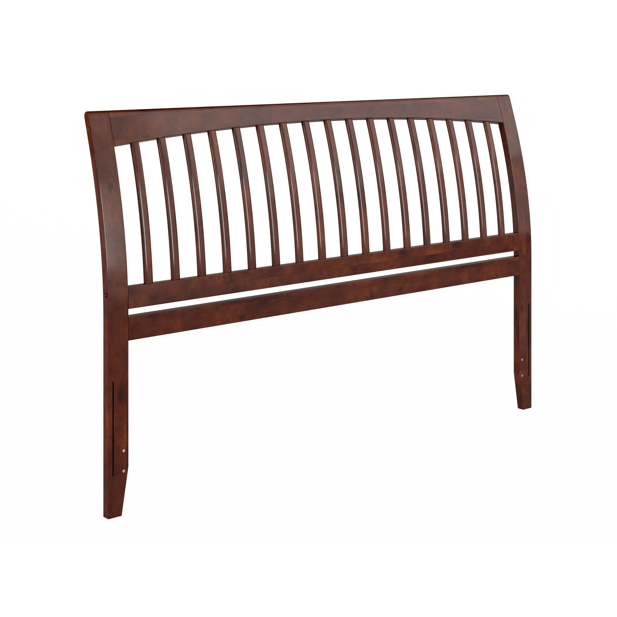 Orleans King Sleigh Solid Wood Slat Headboard in Walnut