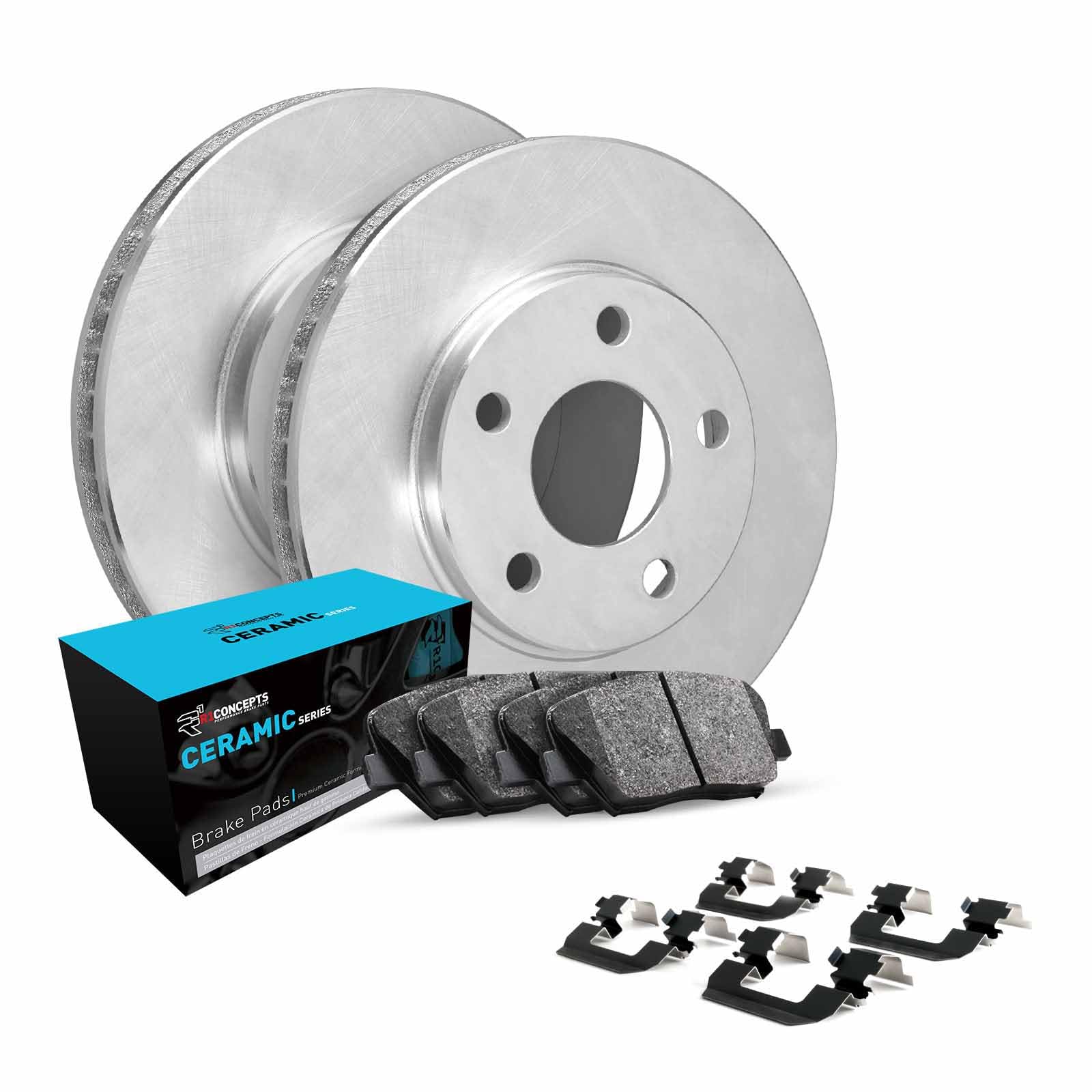 R1 Concepts Disc Brake Rotor Set with Ceramic Pads and Hardware WFWH1-46032